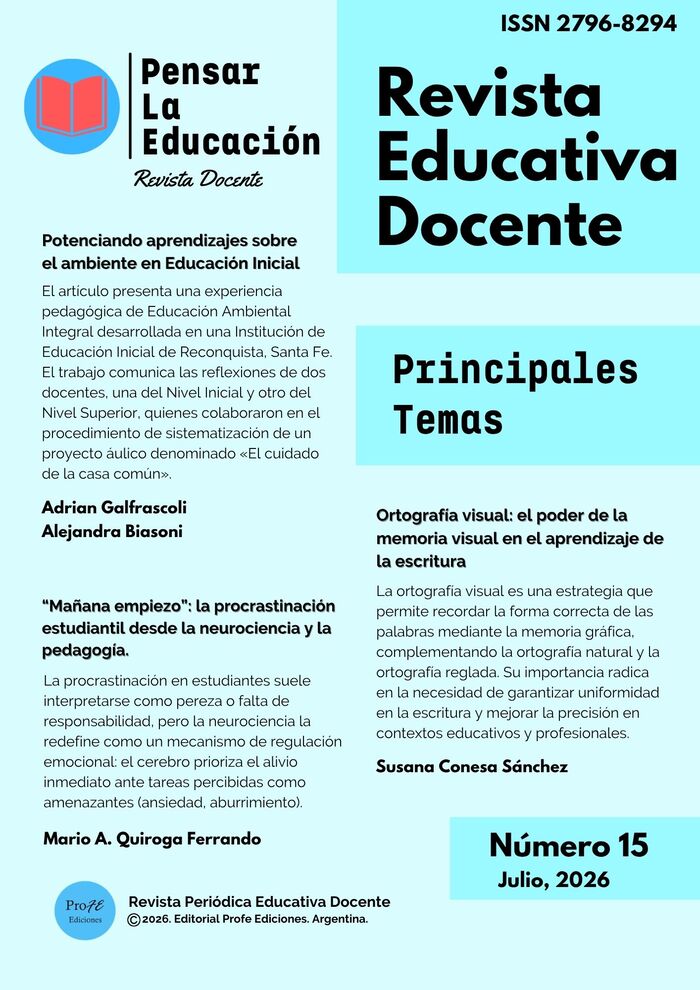 Revista docente Pensar la Educación